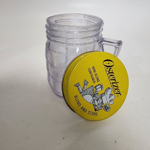 Osterizer Mini Blend and Store 8 oz Jar Plastic Metal Lid - Picture 1 of 9